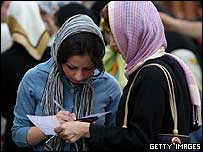 Iranian woman voters